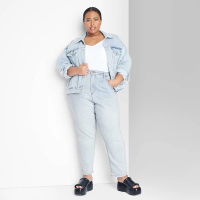 Women's Super-High Rise Tapered Jeans - Wild Fable⢠Light Wash - Image 4