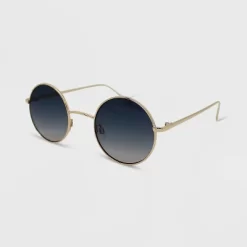 Women's Metal Round Sunglasses - Wild Fable™ Gold