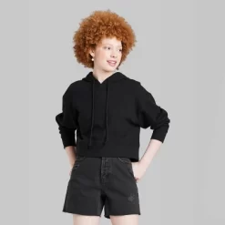 Women's Cropped Hoodie - Wild Fableā¢