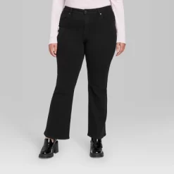 Women's Low-Rise Flare Jeans - Wild Fable⢠Black Clean