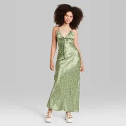 Women's Satin Slip Maxi Dress - Wild Fable™