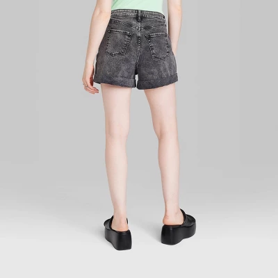 Women's Super-High Rise Rolled Cuff Jean Shorts - Wild Fable⢠- Image 2