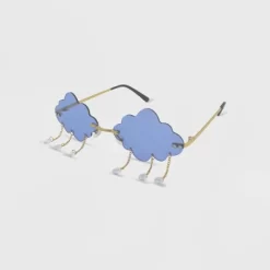 Women's Metal Cloud Flower Shaped Novelty Sunglasses - Wild Fable™ Blue