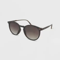 Women's Plastic Round Sunglasses - Wild Fable™ Brown