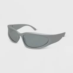 Sport Matte Finish Sunglasses - Wild Fable™ Gray