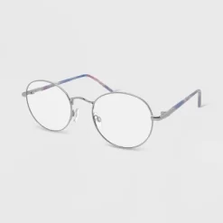 Tie-Dye Printed Round Blue Light Filtering Glasses - Wild Fable™ Gold