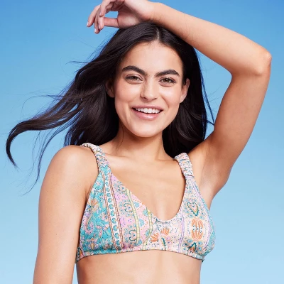 Women's Scrunchie Strap Detail Bralette Bikini Top - Wild Fable⢠- Image 2