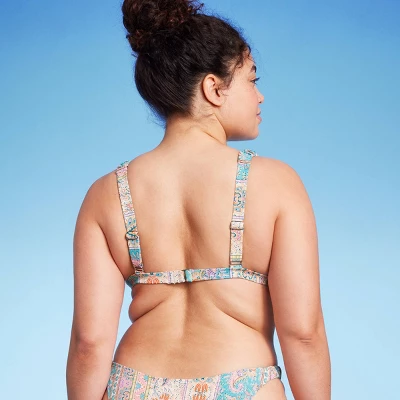 Women's Scrunchie Strap Detail Bralette Bikini Top - Wild Fable⢠- Image 4