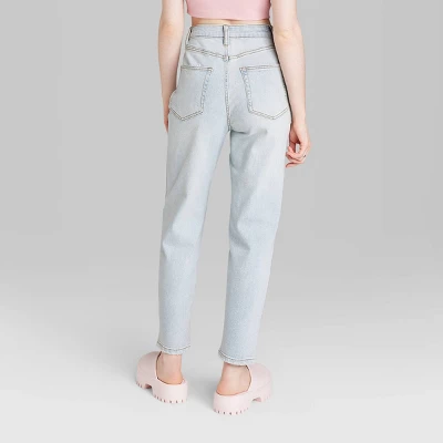 Women's Super-High Rise Tapered Jeans - Wild Fable⢠Light Wash - Image 2