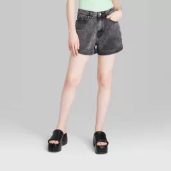 Women's Super-High Rise Rolled Cuff Jean Shorts - Wild Fableā¢