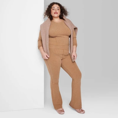 Women's Ribbed Flare Leggings - Wild Fable⢠- Image 4