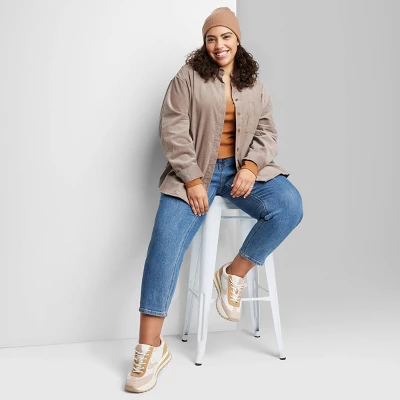 Women's Oversized Button-Down Corduroy Shirt - Wild Fable⢠- Image 4