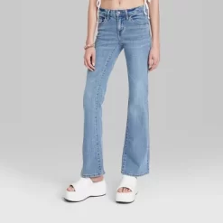 Women's Low-Rise Flare Jeans - Wild Fable⢠Medium Wash