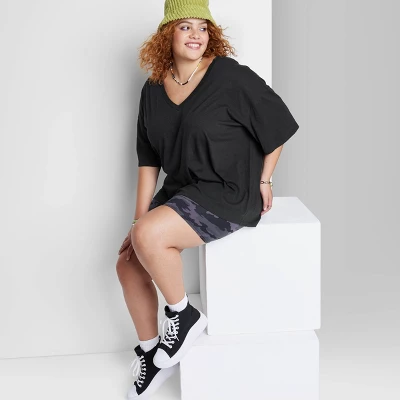 Women's Short Sleeve Relaxed Fit V-Neck T-Shirt - Wild Fable⢠- Image 3