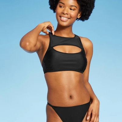 Women's Cut Out High Neck Bikini Top - Wild Fable⢠- Image 2