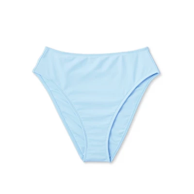 Women's High Leg Cheeky High Waist Bikini Bottom - Wild Fable⢠Light Blue - Image 5