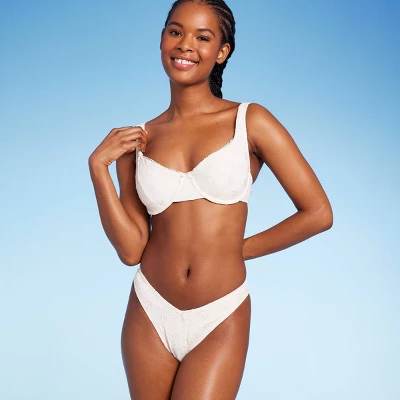 Women's Pointelle V-Front Extra Cheeky Extra High Leg Bikini Bottom - Wild Fable⢠- Image 2