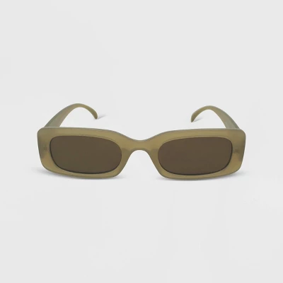 Women's Solid Plastic Rectangle Sunglasses - Wild Fable⢠- Image 3