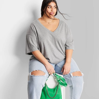 Women's Short Sleeve Relaxed Fit V-Neck T-Shirt - Wild Fable⢠- Image 5