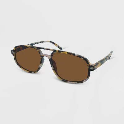 Tortoise Print Aviator Sunglasses - Wild Fable⢠Brown