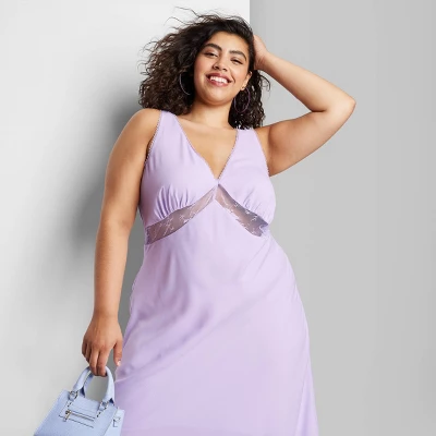 Women's Lace Detail Slip Midi Dress - Wild Fable⢠- Image 10