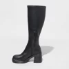 Women's Azzahya Stretch Tall Dress Boots - Wild Fable™ Black