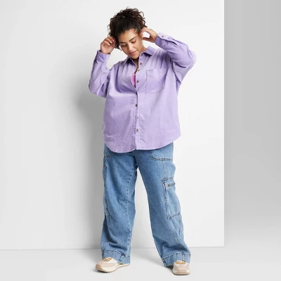 Women's Oversized Button-Down Corduroy Shirt - Wild Fable⢠- Image 5