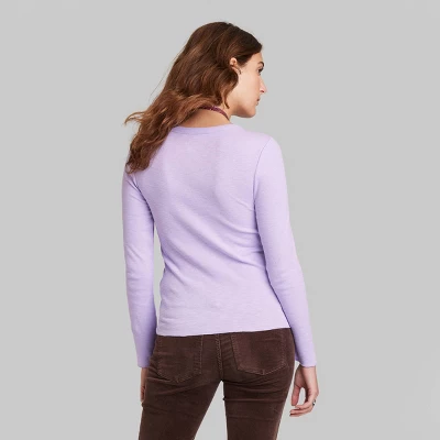 Women's Long Sleeve T-Shirt - Wild Fable⢠- Image 2