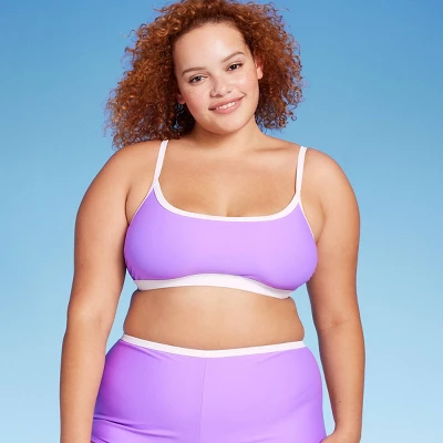 Women's Colorblock Square Neck Bralette Bikini Top - Wild Fable⢠- Image 8